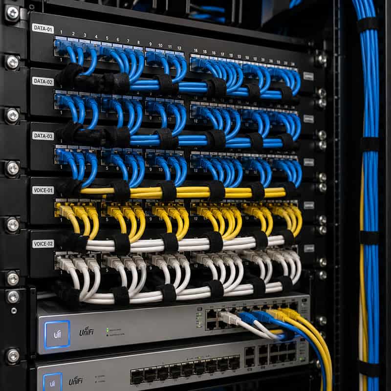 Server Room Cleanup & Wiring Closet Services in Colorado Springs Cable Connections